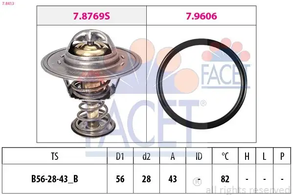 FACET 7.8413 Termostat 2551042541
