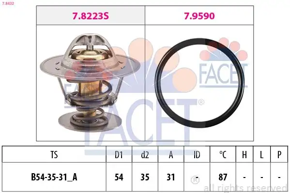 FACET 7.8432 Termostat