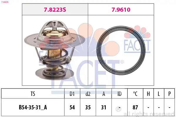 FACET 7.8435 Termostat
