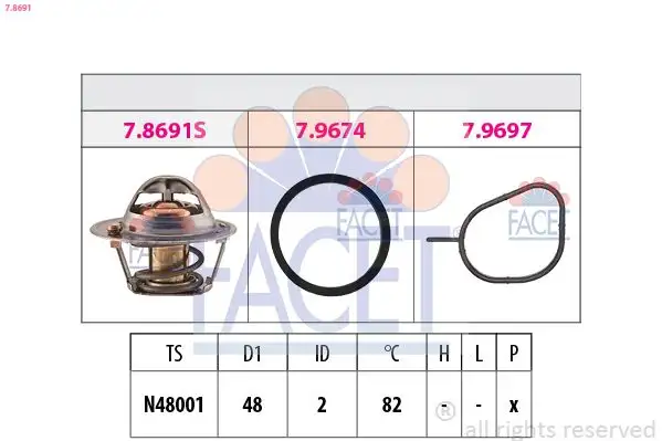 FACET 7.8691 Termostat