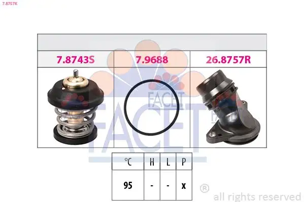 FACET 7.8757K Termostat 06H121113B