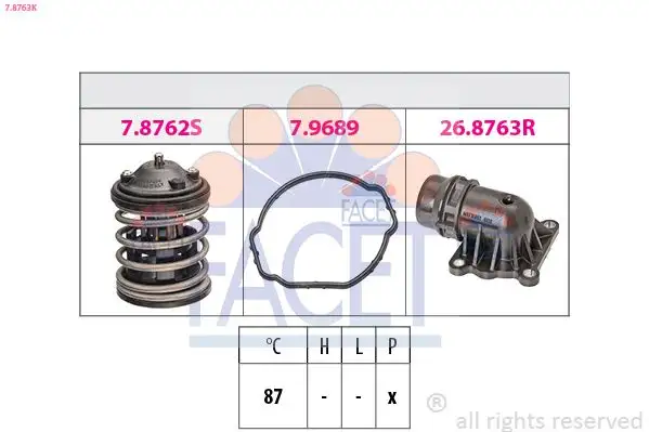 FACET 7.8763K Termostat 11518512234