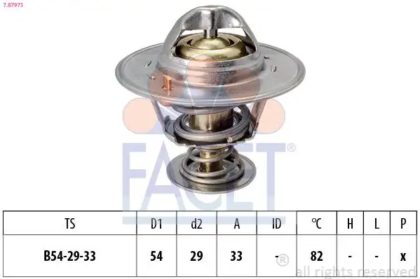 FACET 7.8797S Termostat 4801924