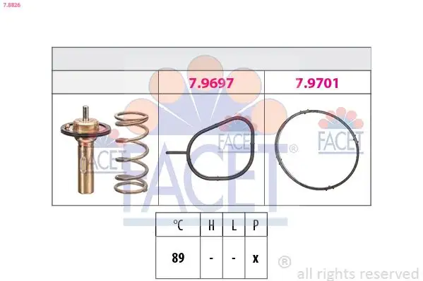 FACET 7.8826 Termostat