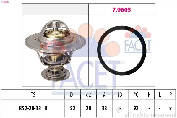 FACET 7.8928 Termostat CM5G61J20AA