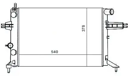 MGA 80159 Radyatör 1300213