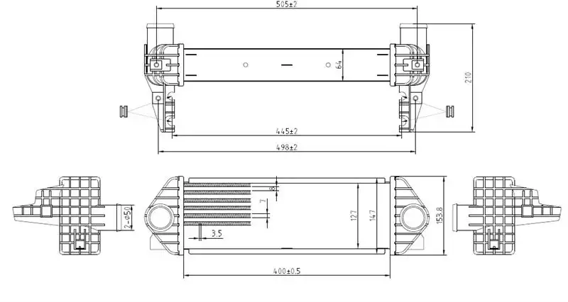 MGA 80460 Turbo Radyatörü 7T169L440AE
