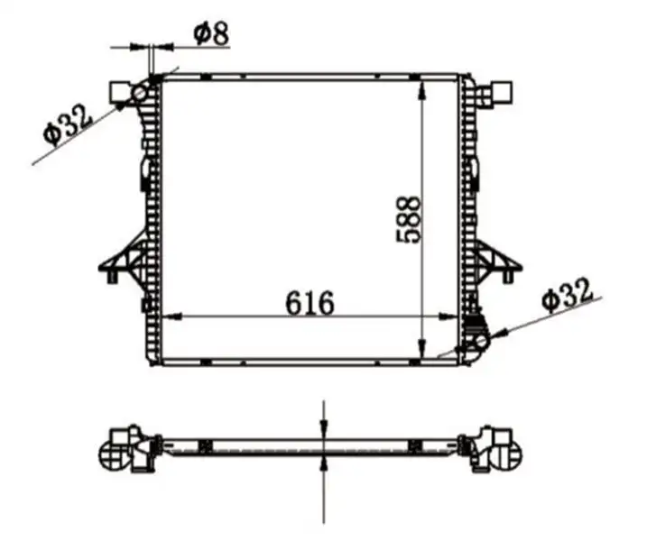 MGA 80594 Radyatör 2H0121253A