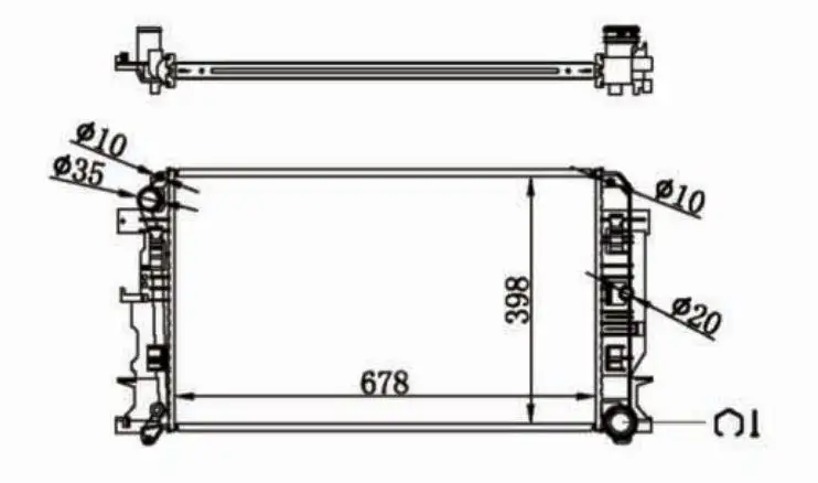 MGA 80597 Radyatör 2E0121253B