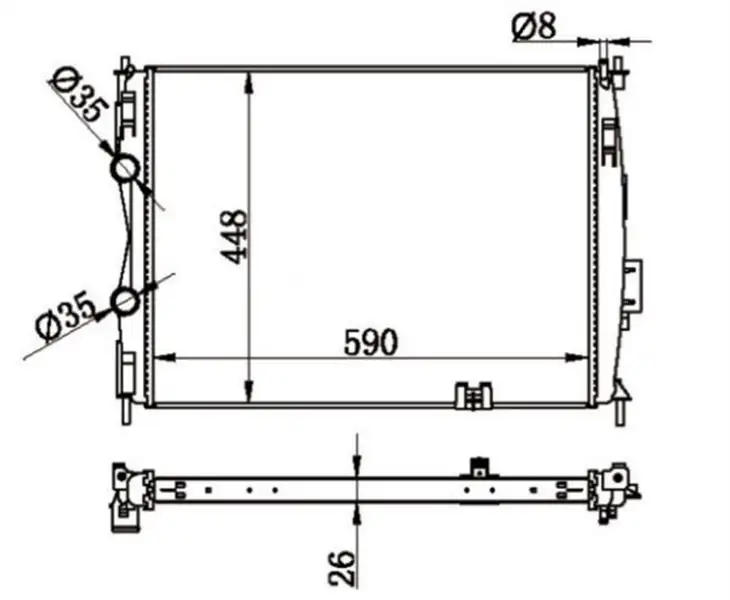 MGA 80652 Radyatör 21400JD00B