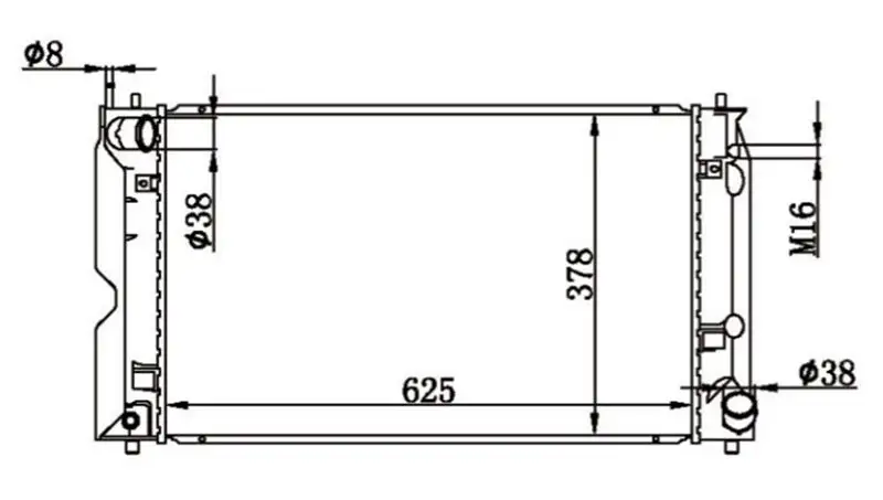 MGA 80711 Radyatör 164000G021