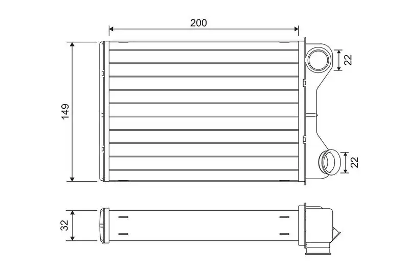 VALEO 811569 Kalorifer Radyatörü 46770806