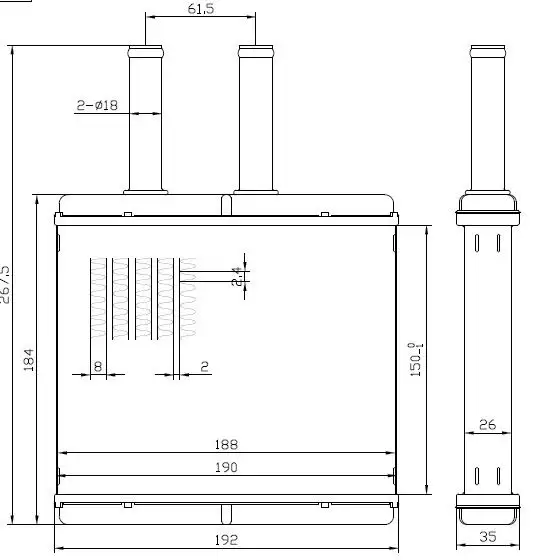 MGA 81175 Kalorifer Radyatörü 96539642