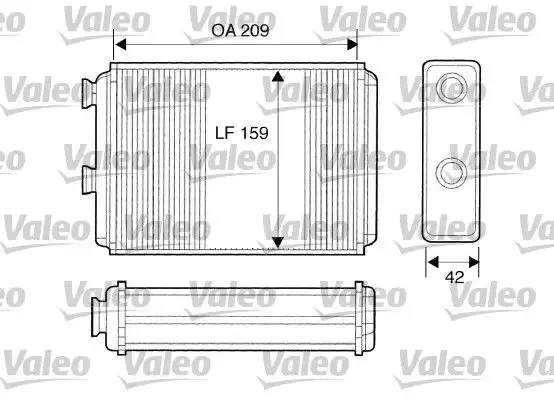 VALEO 812280 Kalorifer Radyatörü