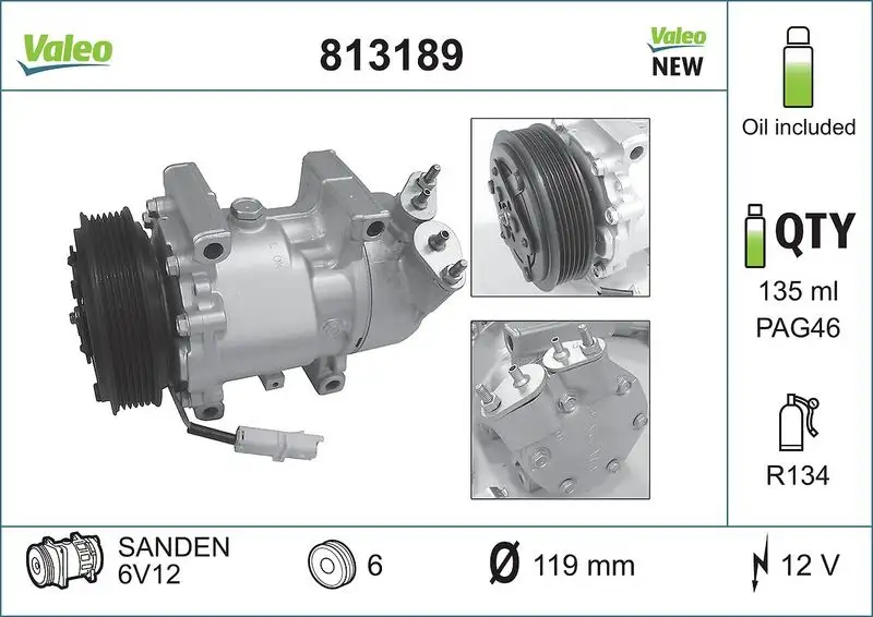 VALEO 813189 Klima Kompresörü
