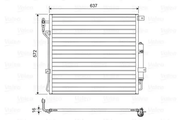 VALEO 814200 Klima Radyatörü LR021824