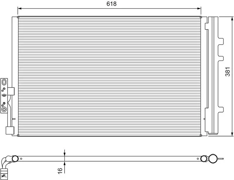 VALEO 814386 Klima Radyatörü 64539216143