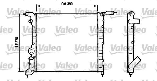 VALEO 816657 Radyatör 7701034770