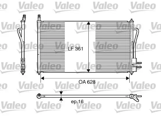 VALEO 817493 Klima Radyatörü YS4Z19712AB