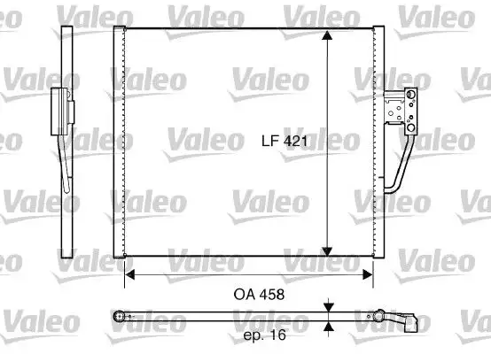 VALEO 817607 Klima Radyatörü 64538378438