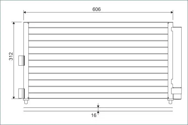 VALEO 818021 Klima Radyatörü