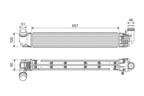 VALEO 818228 Turbo Radyatörü 8200880552