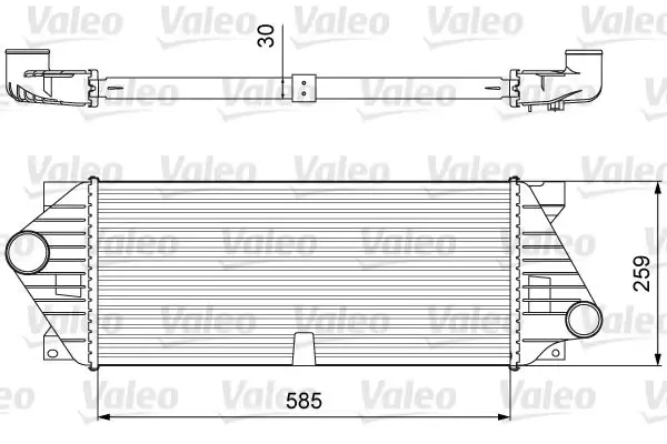 VALEO 818635 Turbo Radyatörü A1635000700
