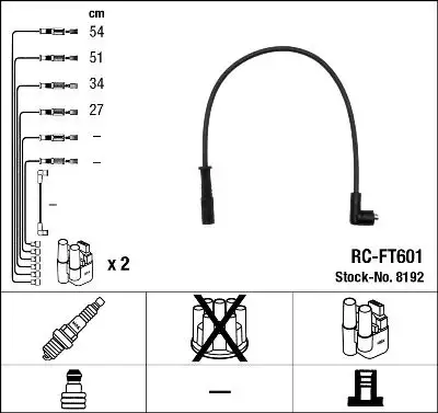 NGK 8192 (RCFT601) Buji Kablosu