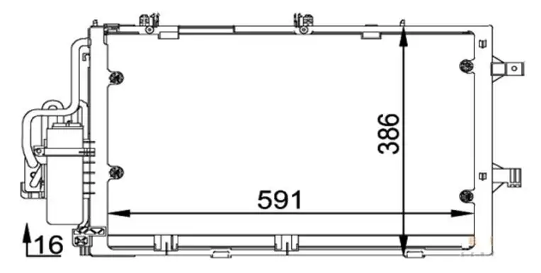 MGA 82143 Klima Radyatörü 93175776
