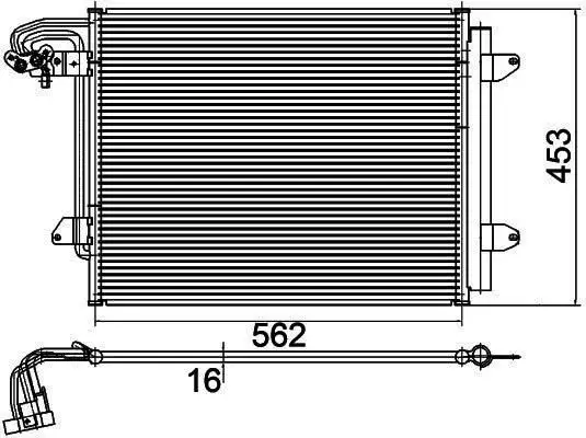 MGA 82148 Klima Radyatörü 1T0820411E