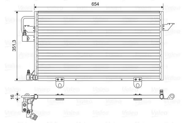 VALEO 822602 Klima Radyatörü 8A0260403AB