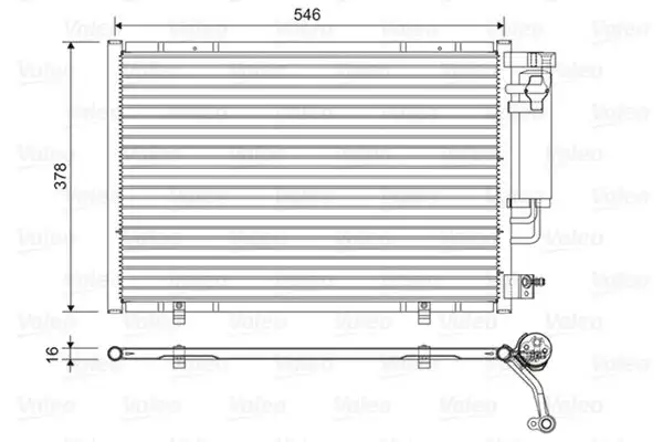 VALEO 822613 Klima Radyatörü