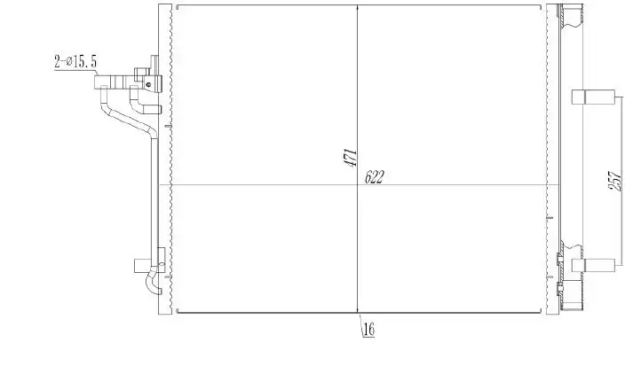 MGA 82285 Klima Radyatörü 8V6119710FA