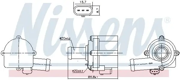 NISSENS 832152 Devirdaim 06H121601P