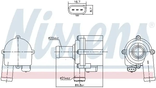 NISSENS 832172 Devirdaim 06H121601K