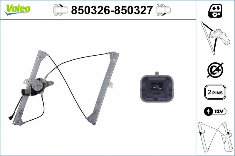 VALEO 850326 Ön Cam Krikosu (Sol) 9221G0