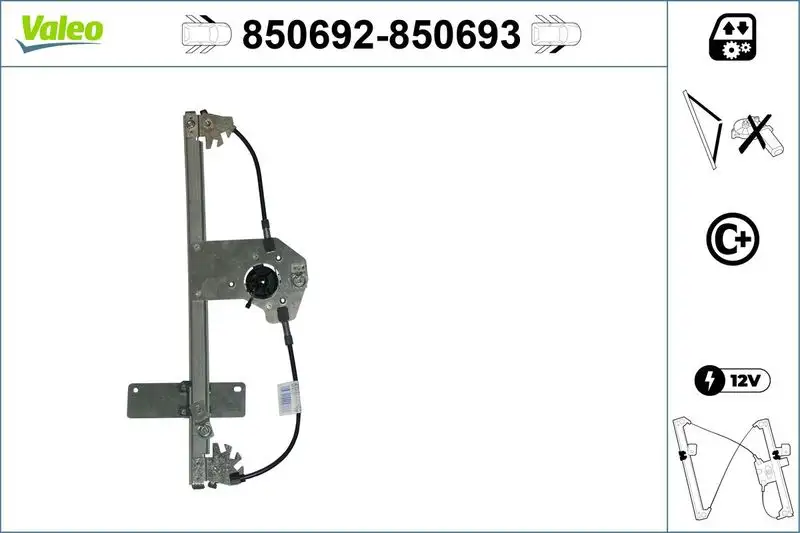 VALEO 850692 Ön Cam Krikosu (Sol) 9221X1