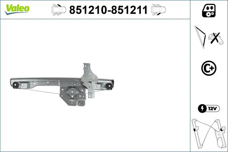 VALEO 851210 Ön Cam Krikosu (Sol) 9673153280
