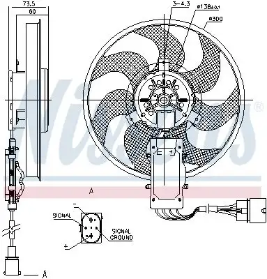 NISSENS 85730 Fan Motoru