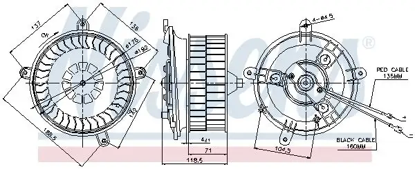 NISSENS 87041 Kalorifer Motoru A2108202442