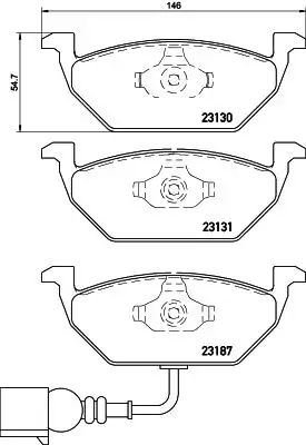 HELLA 8DB355008-551 Ön Fren Balatası