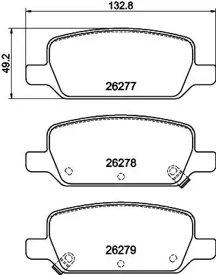 HELLA 8DB355040-951 Arka Fren Balatası