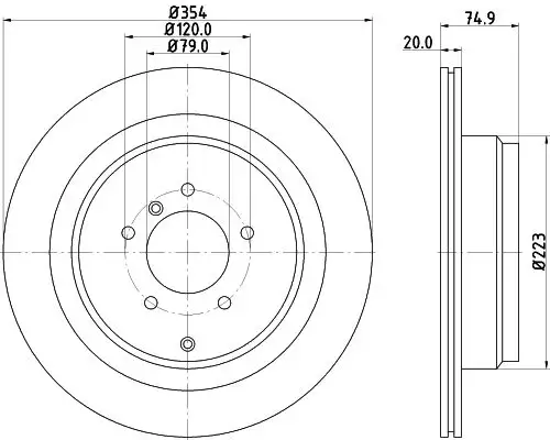 HELLA 8DD355115-291 Arka Fren Diski
