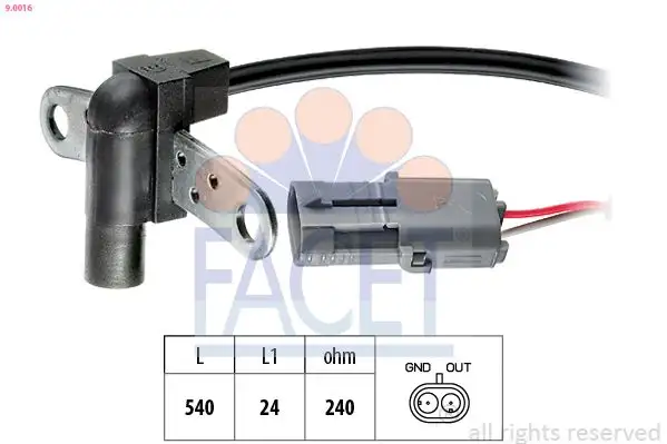 FACET 9.0016 Krank Sensörü 7700728638