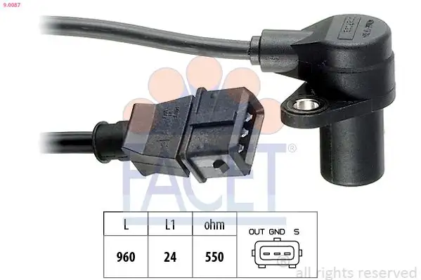 FACET 9.0087 Krank Sensörü 12141247259