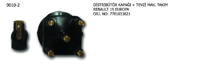 ÜNÜVAR 9010-2 Distribütör Kapağı ve Tevzi Makarası 7701033621