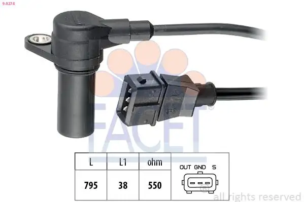 FACET 9.0274 Krank Sensörü 90357481
