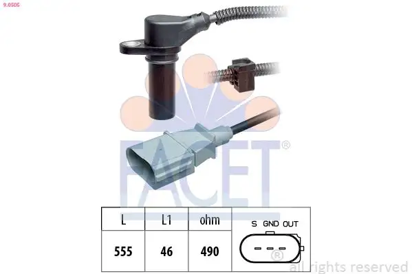 FACET 9.0505 Krank Sensörü 038957147E