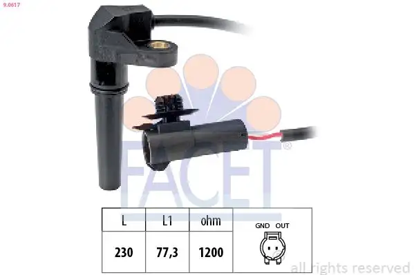 FACET 9.0617 Krank Sensörü 7700103119