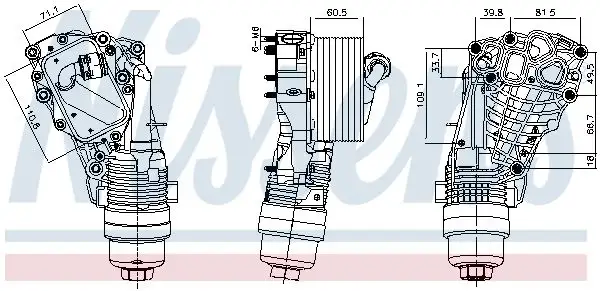 NISSENS 91399 Motor Yağ Soğutucu 11428661958
